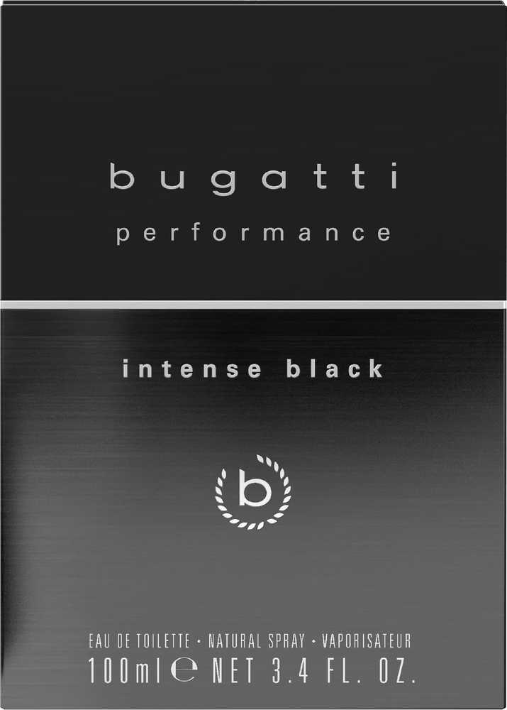 BUGATTI PERFORMANCE INTENSE Juodas tualetinis vanduo, 100 ml