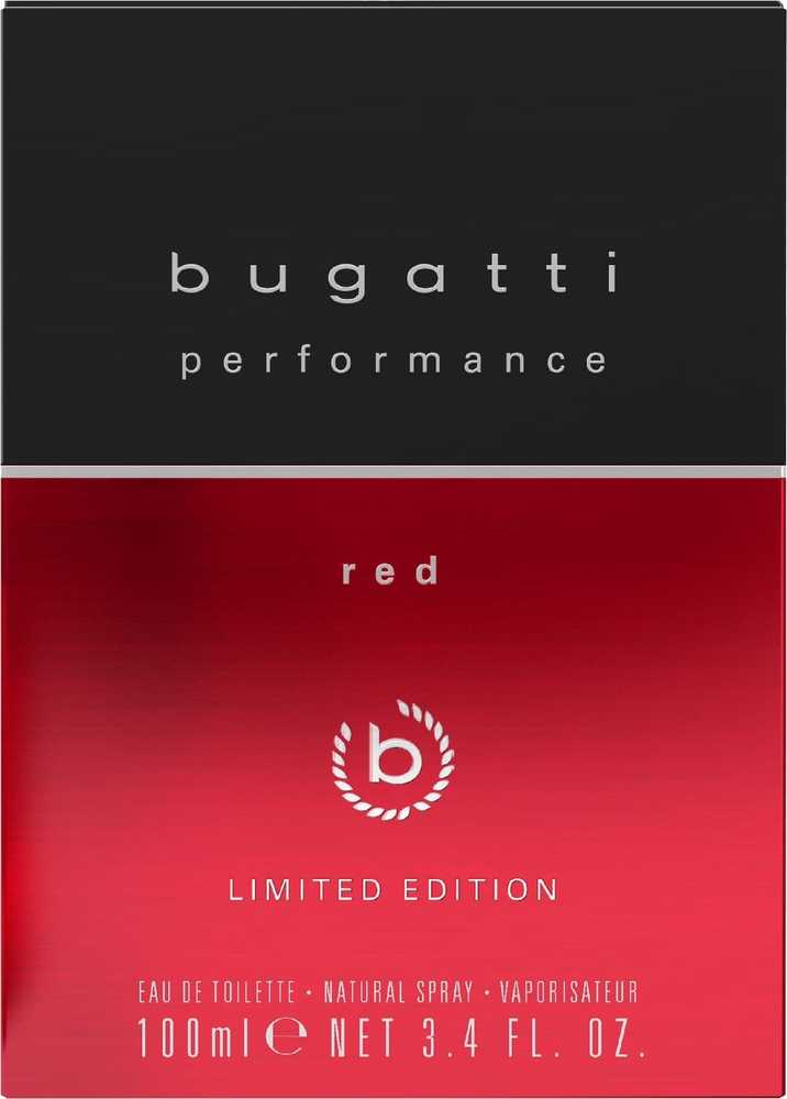 BUGATTI Performance Raudona tualetinis vanduo 100 ml