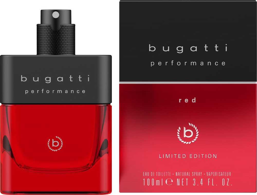 BUGATTI Performance Raudona tualetinis vanduo 100 ml