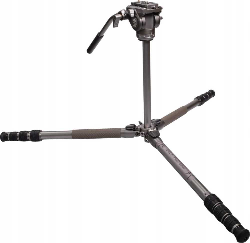 Sirui Pilot Series Alu Tripod GT04+GT5 Videohead Pilkas