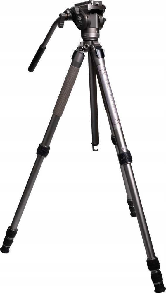 Sirui Pilot Series Alu Tripod GT04+GT5 Videohead Pilkas