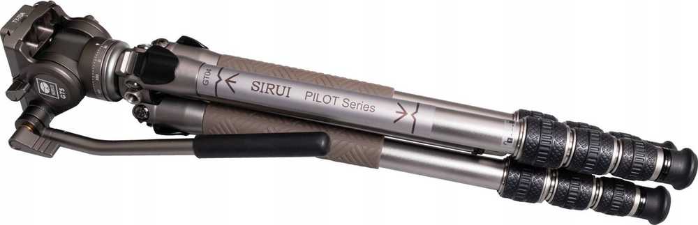 Sirui Pilot Series Alu Tripod GT04+GT5 Videohead Pilkas