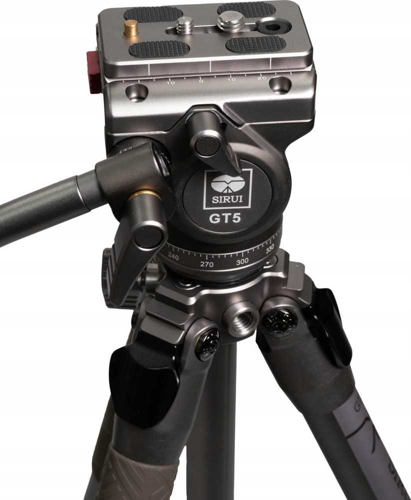 Sirui Pilot Series Alu Tripod GT04+GT5 Videohead Pilkas