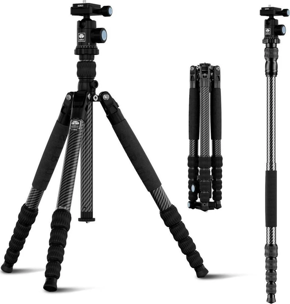 „Sirui Traveler“ anglies pluošto rinkinys T-1205+E-10