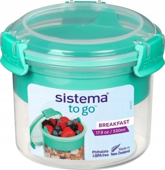 Sistema Pusryčių išsinešimui 530 ml mėtų skonio