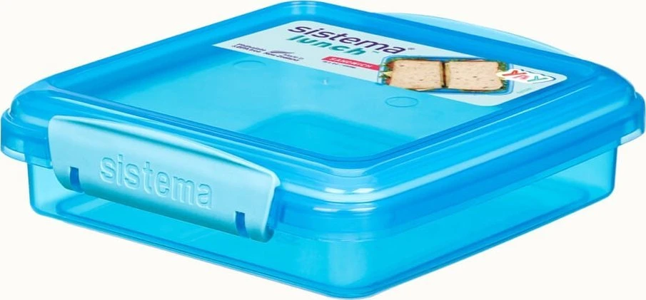 Sistema Sistema 31646 maisto laikymo talpa Kvadratinė 0,45 l Mėlyna 1 vnt.