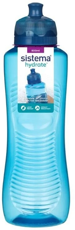 Gertuvė Sistema - 800ml Gripper Bottle Mėlyna (A850-2)