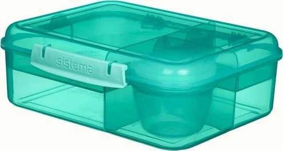 Sistema Bento vaikiška pietų dėžutė su skyreliais 1650 ml, mėlyna