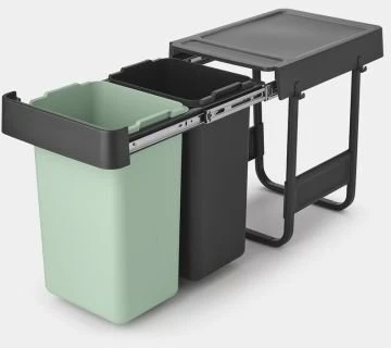 Aptel Brabantia šiukšlių dėžė, montuojama, Sort &amp; Go 2 x 15L