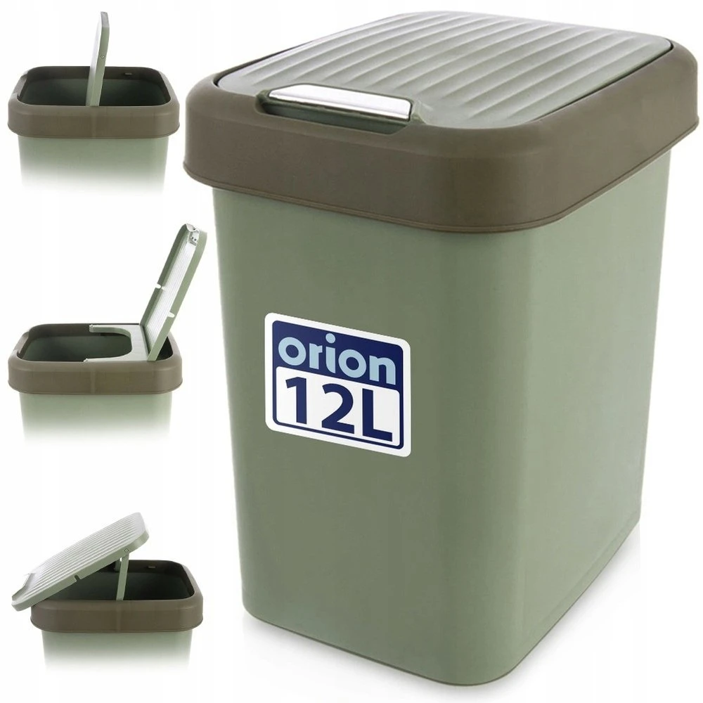 Bigbuy Home Orion Plastikinis Šiukšlių Krepšys 12 l - Žalias - Praktinis