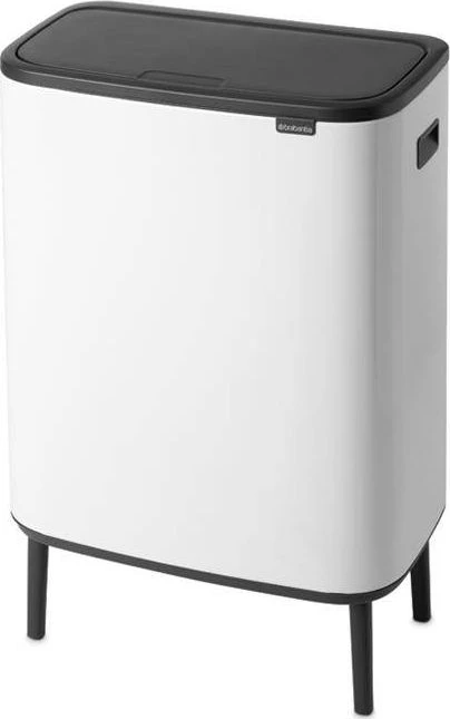 Brabantia atkritumu tvertne Bo Touch Hi, 2x30l, balta