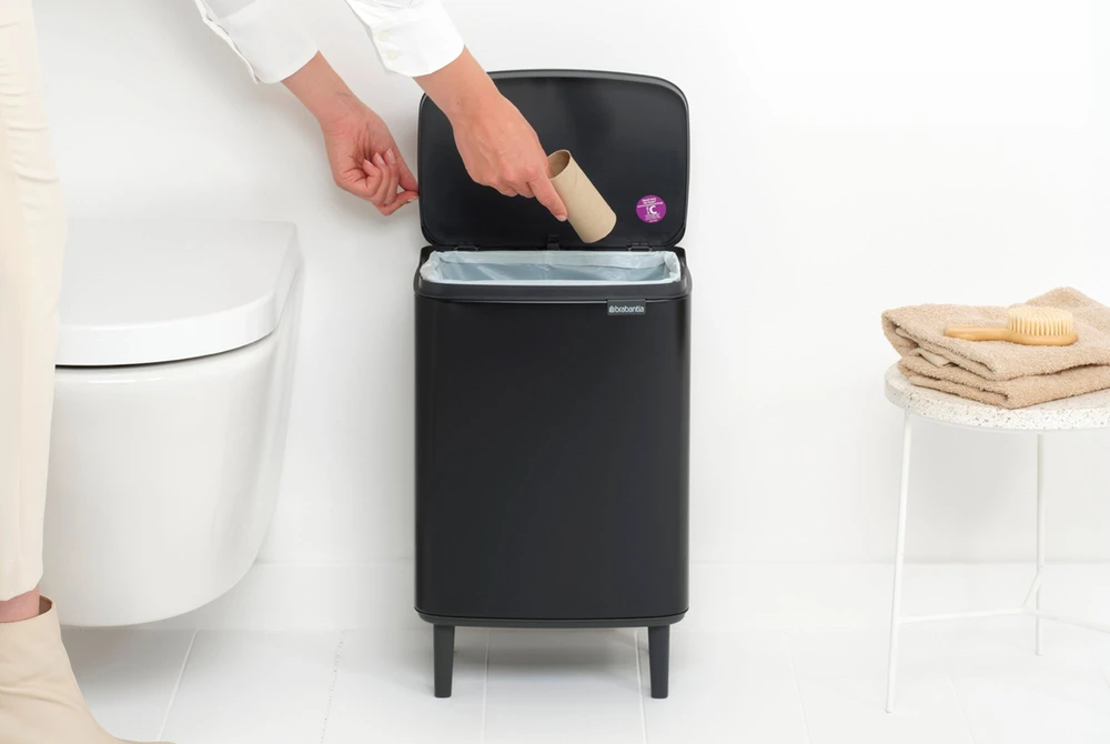 Brabantia Šiukšlių dėžė, Bo Hi 12L - Matt Juodas
