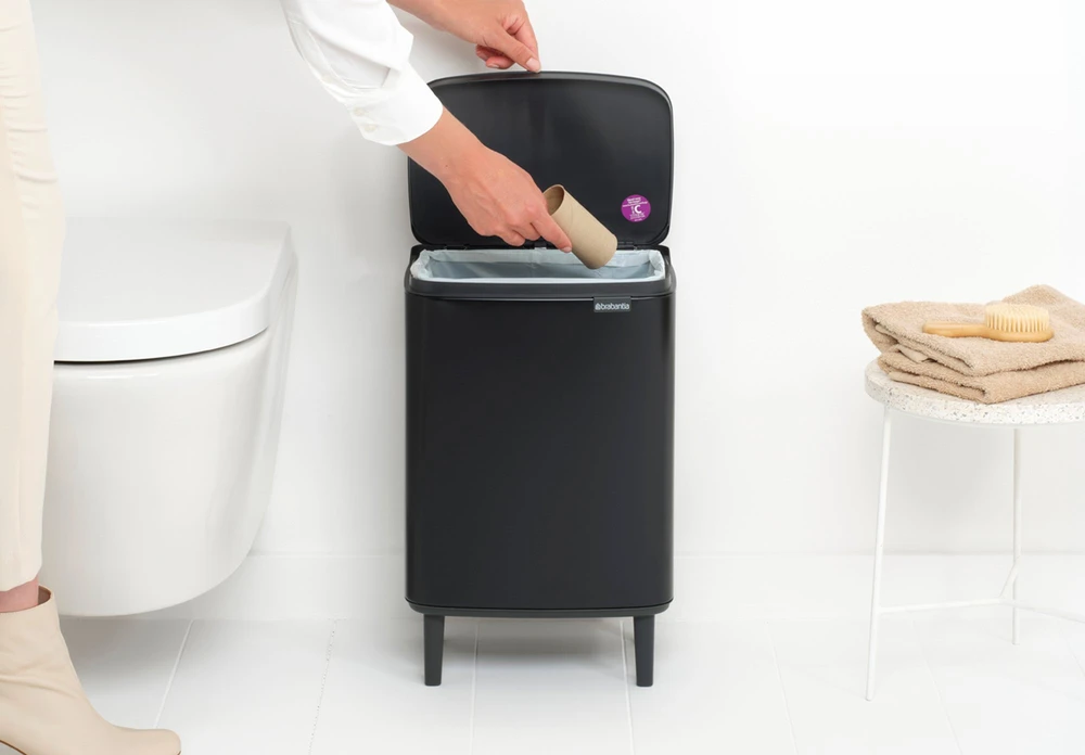 Brabantia Šiukšlių dėžė, Bo Hi 12L - Matt Juodas