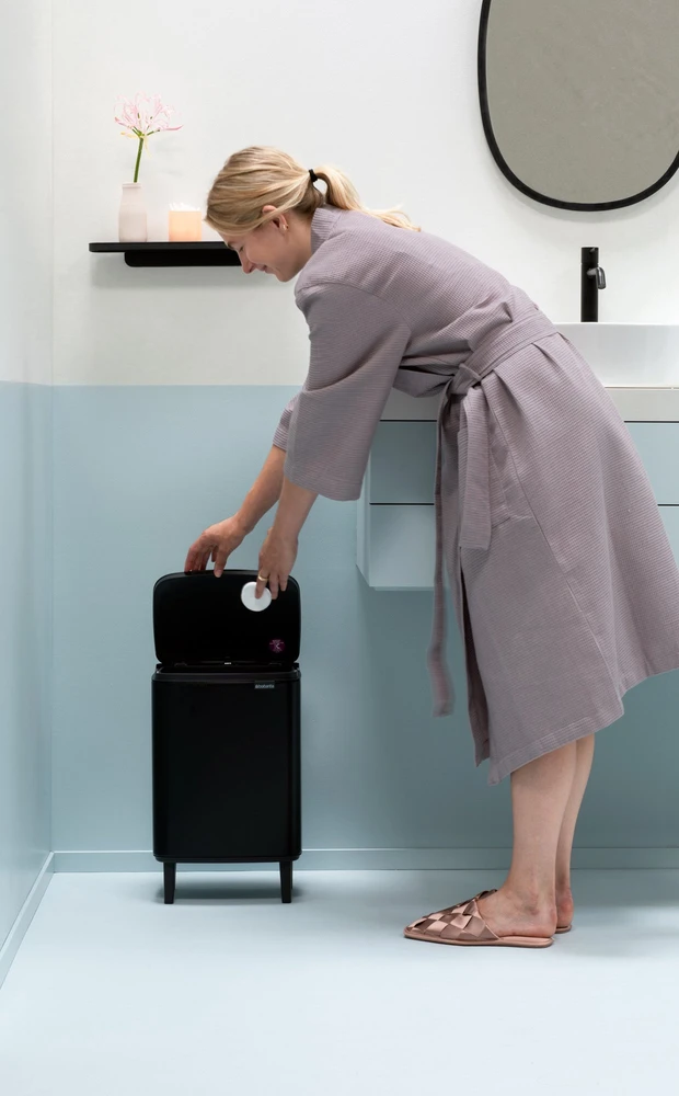 Brabantia Šiukšlių dėžė, Bo Hi 12L - Matt Juodas