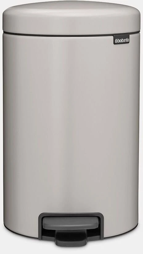 Brabantia atkritumu tvertne ar pedāli NewIcon, 12l, soft pilkas