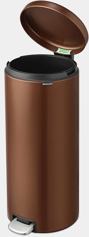 Brabantia Šiukšliadėžė su pedalu NewIcon, 30 litrų, šiltos bronzos spalvos
