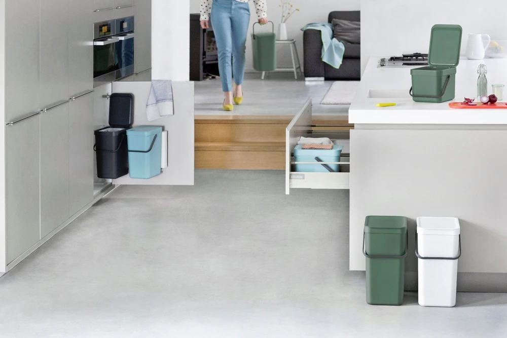 Brabantia Sort & Go Waste Bin Jade Žalias 3 L