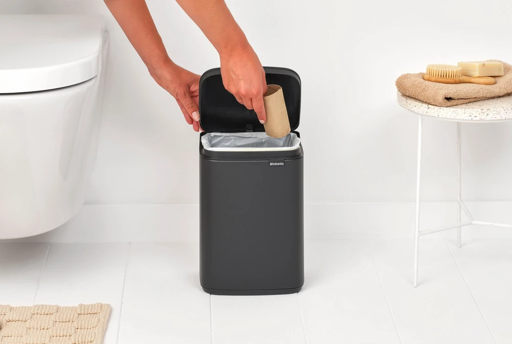Brabantia šiukšliadėžė Bo, 4 l, mineralinė, bekvapė