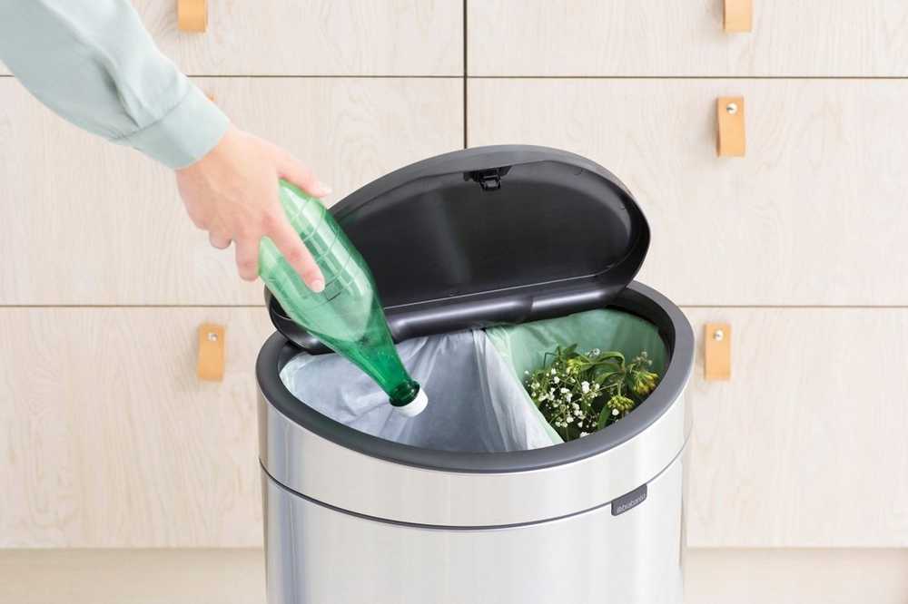 Brabantia Waste Bin Touch Bin Nauja, perdirbama, 23+10 L plieno matinis