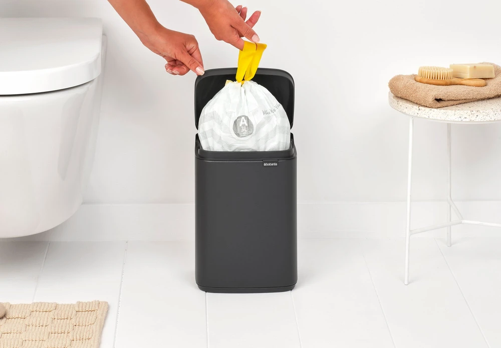Brabantia šiukšliadėžė Bo, 4 l, mineralinė, bekvapė