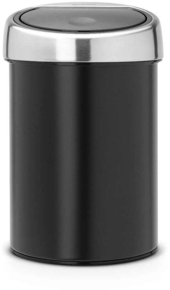 Brabantia Šiukšlių dėžė 3L Touch Bin®, matinė juoda