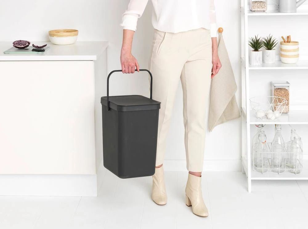 Brabantia Sort & Go talpykla 25 l tamsiai pilka