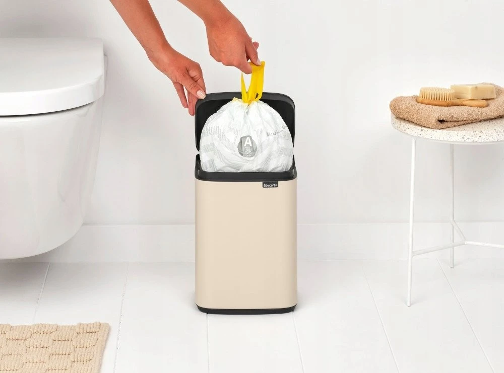 Brabantia Bo Waste Bin, 4L - Soft rusvai gelsvas