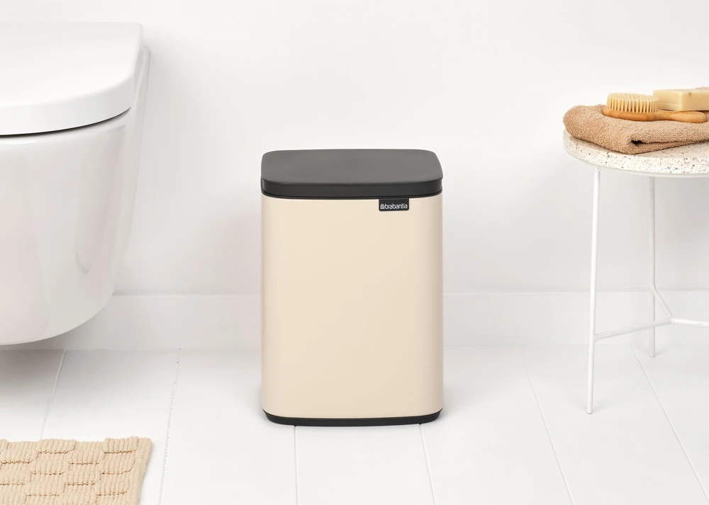 Brabantia Bo Waste Bin, 7L - Soft rusvai gelsvas