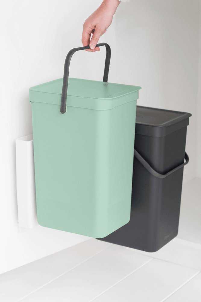 Šiukšliadėžė Brabantia Krepšys szafkowy Sort&Go 2x16l Jade Žalias/ Pilkas 214462