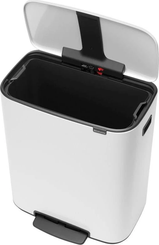 Brabantia Šiukšlių dėžė su pedalu, Bo 60L - baltos spalvos