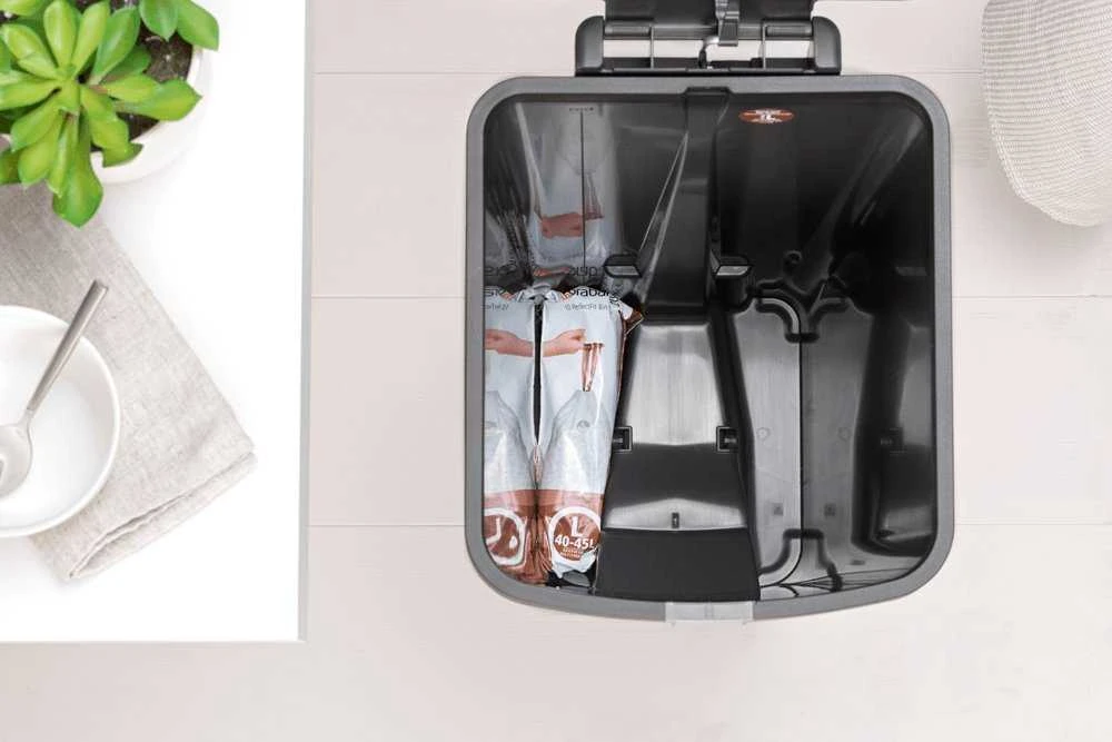 Brabantia 800023, 40 L, Kampinis, Pilkas, Pedalinis, 280 mm, 352 mm