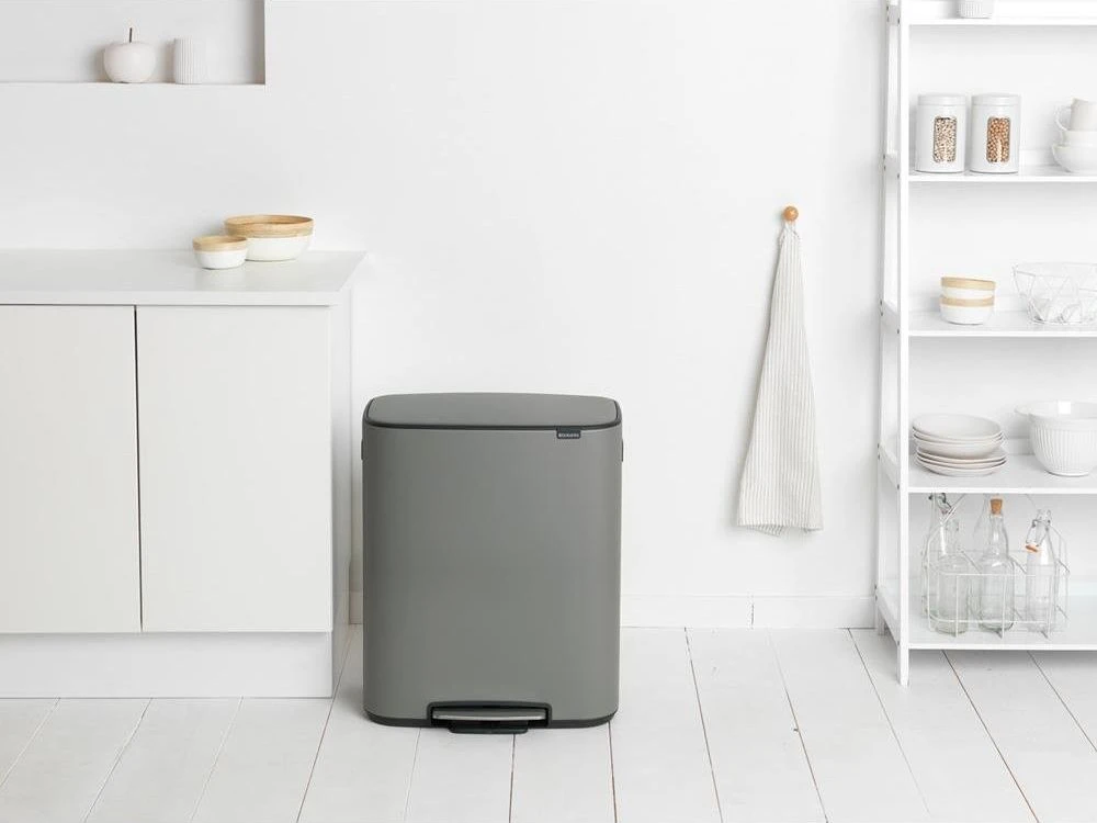 Šiukšliadėžė Brabantia na pedał pilka