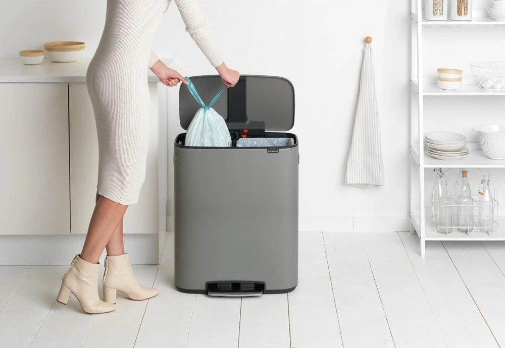 Šiukšliadėžė Brabantia na pedał pilka