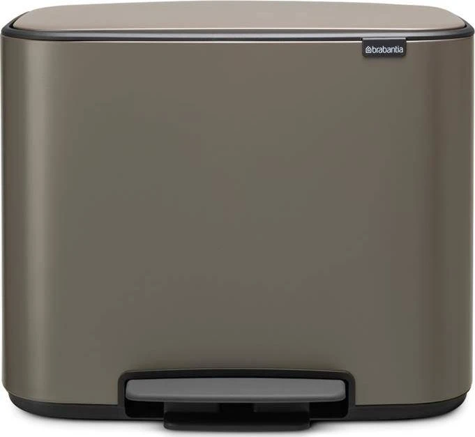Šiukšlių dėžė su pedalu, Brabantia Bo 36L - platinos spalvos
