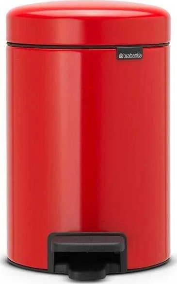 Brabantia „NewIcon“ šiukšliadėžė su pedalu, 3 l, aistros raudonumo