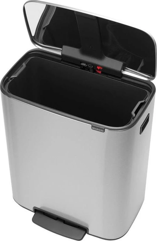 Brabantia Šiukšlių dėžė su pedalu, Bo 60L - matinės plieno spalvos