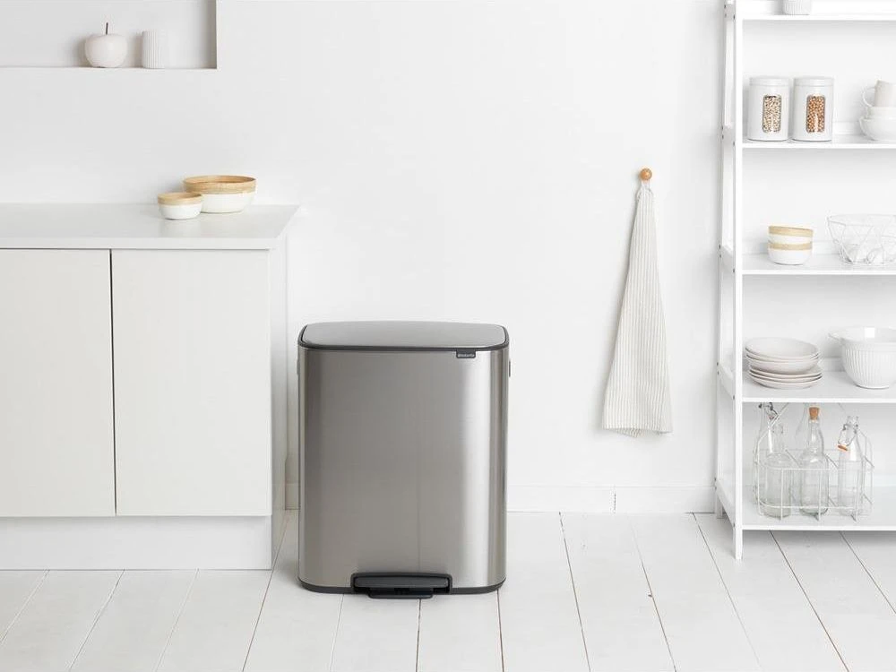 Šiukšliadėžė Brabantia na pedał sidabrinė