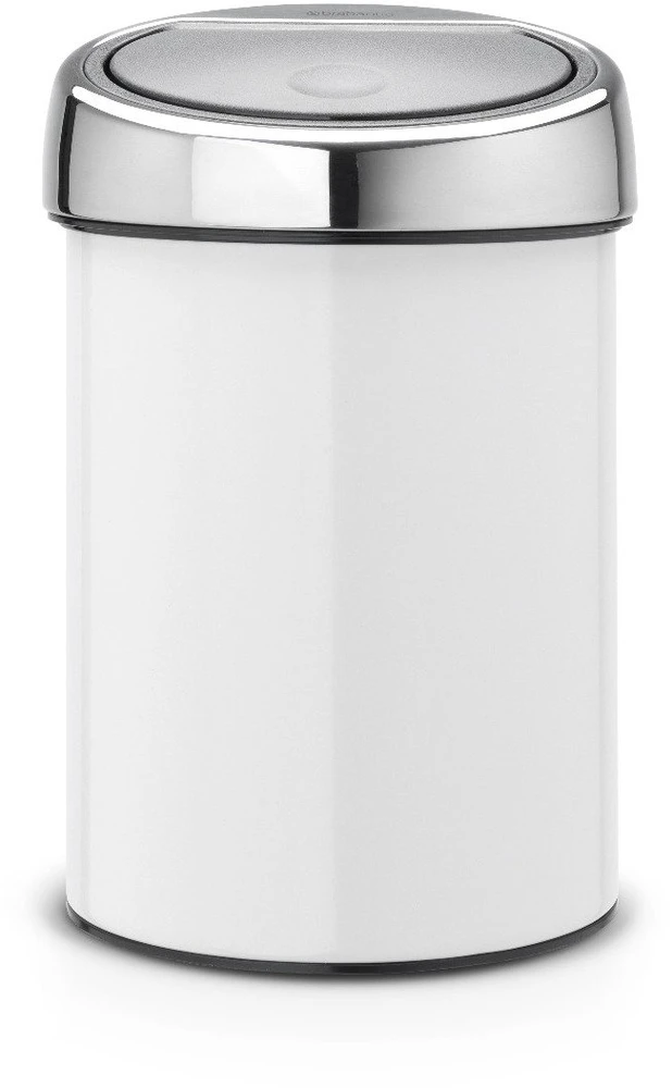 Brabantia Šiukšlių dėžė 3L Touch Bin®, balta