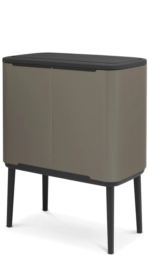 Šiukšlių dėžė Brabantia Bo Touch, 3 x 11 l, Platinos spalvos