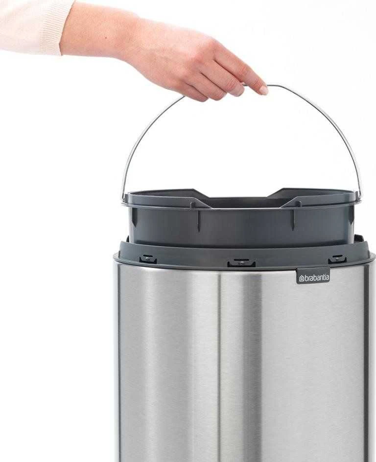 Brabantia Touch Bin Nauja, plieno matinė, 30 L