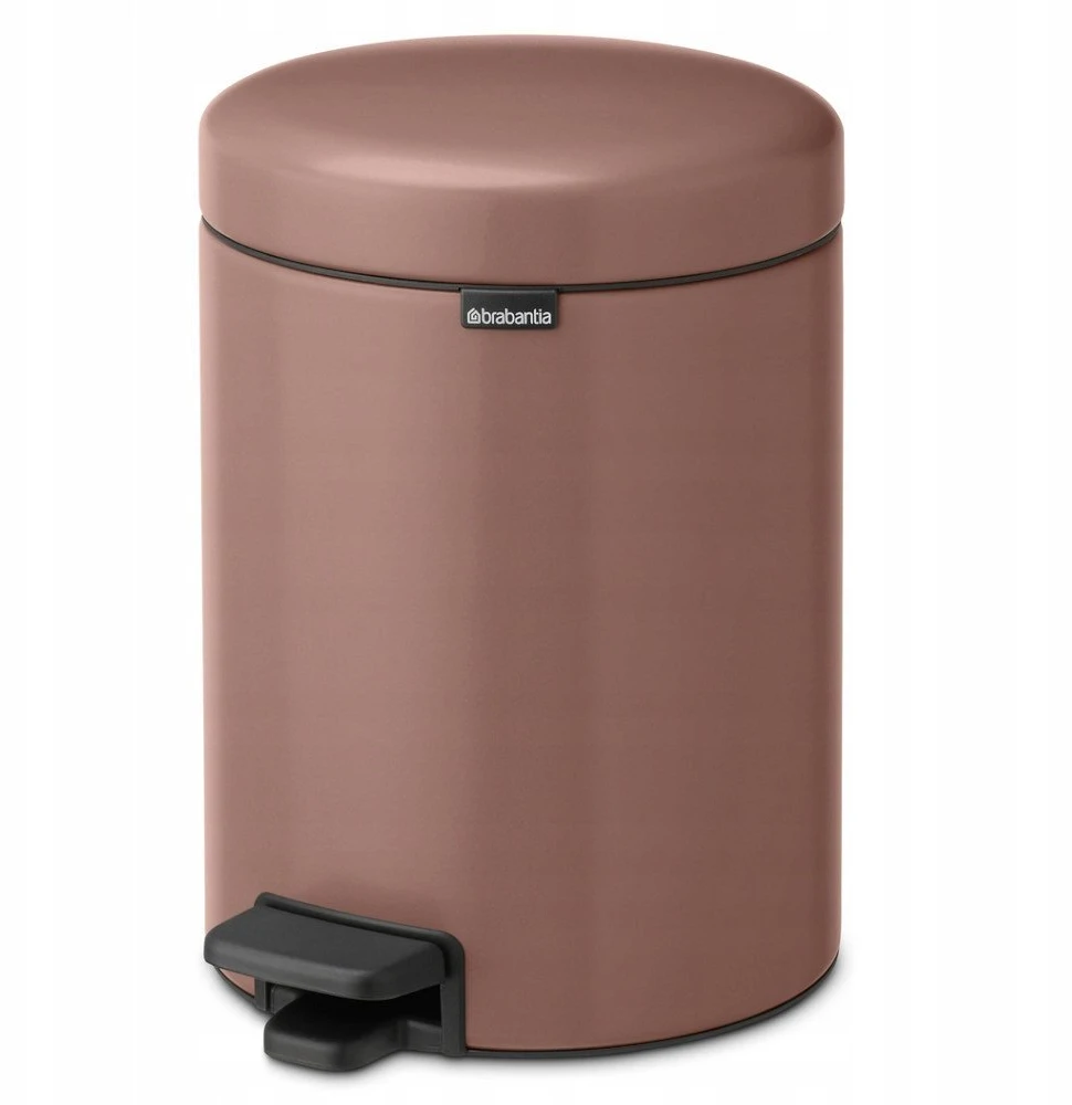 Brabantia atkritumu tvertne ar pedāli NewIcon, 5l, satin taupe