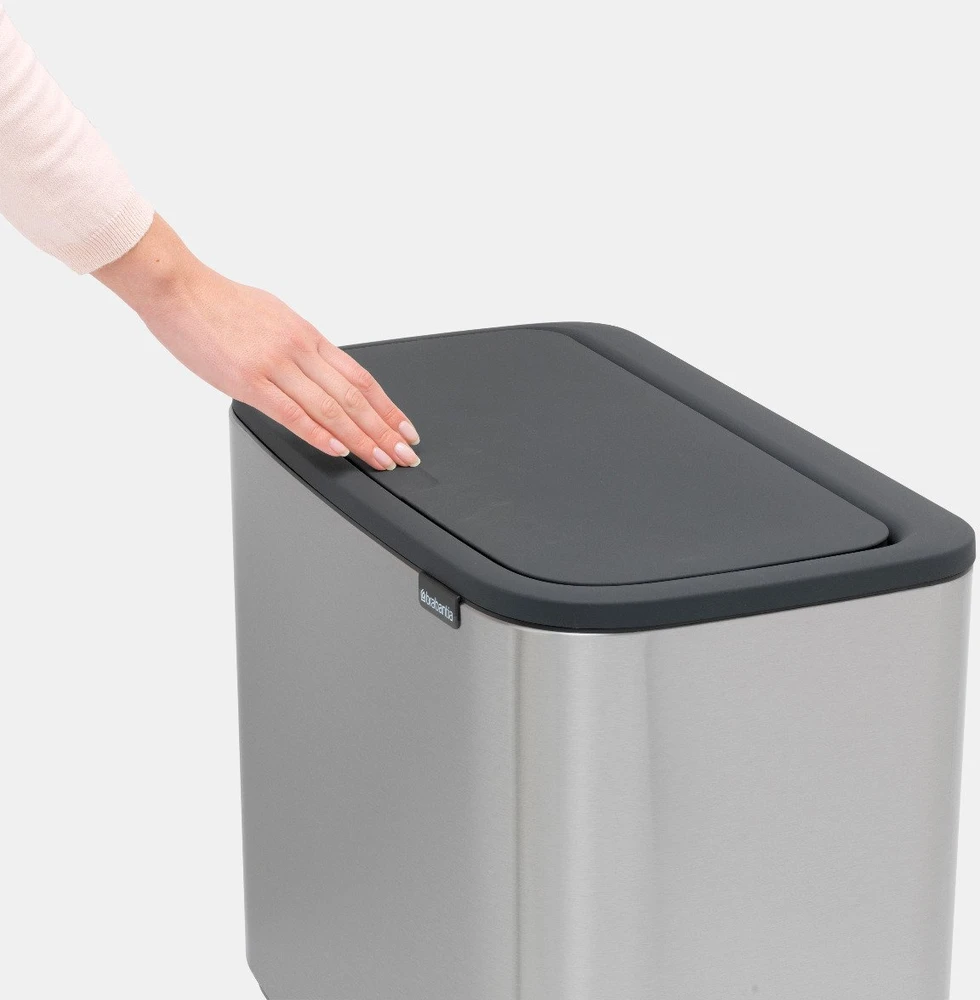 Šiukšlių dėžė Brabantia Bo Touch, 36 l, plieno spalvos