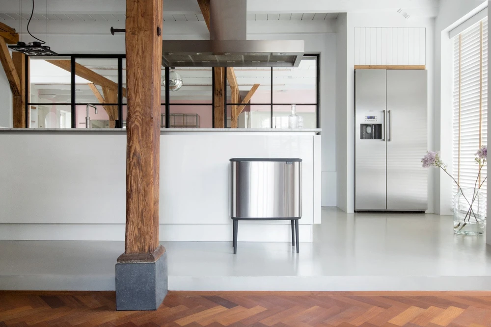 Šiukšlių dėžė Brabantia Bo Touch, 36 l, plieno spalvos
