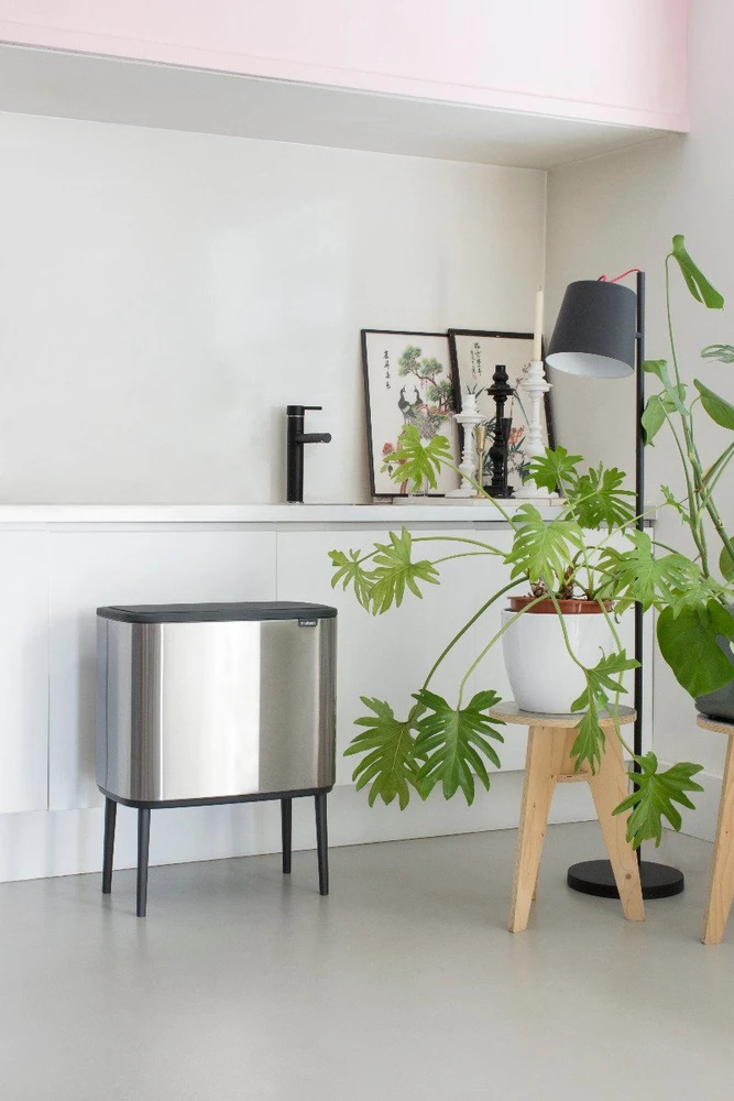 Šiukšlių dėžė Brabantia Bo Touch, 36 l, plieno spalvos