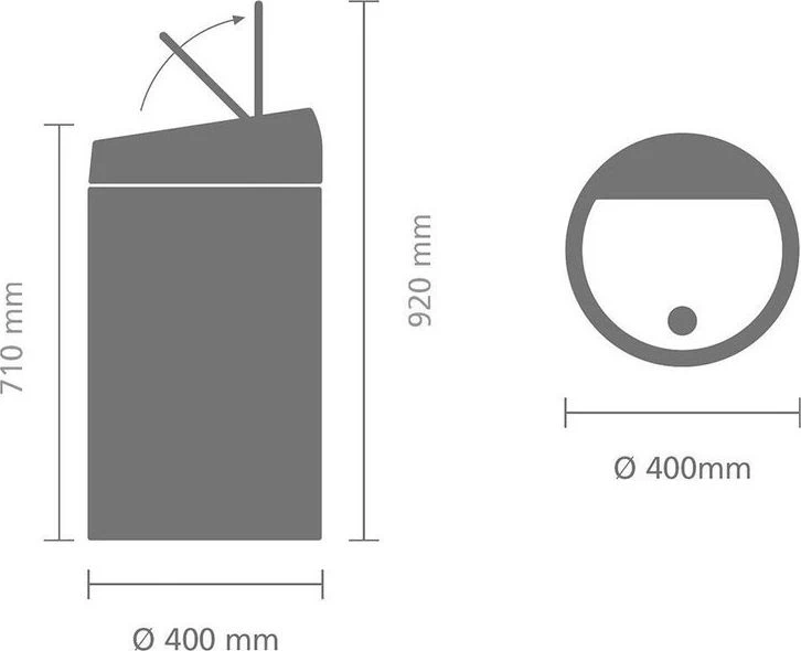 Šiukšliadėžė Brabantia 60 L Touch Bin BRB