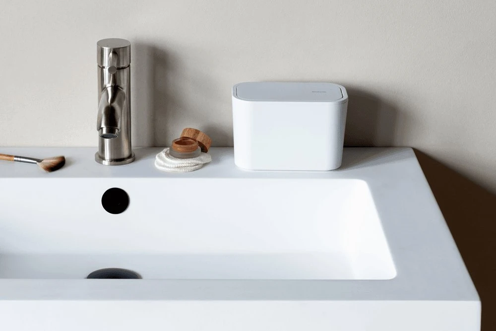 Brabantia atkritumu tvertne MindSet, 150x86 mm, mineral fresh baltas
