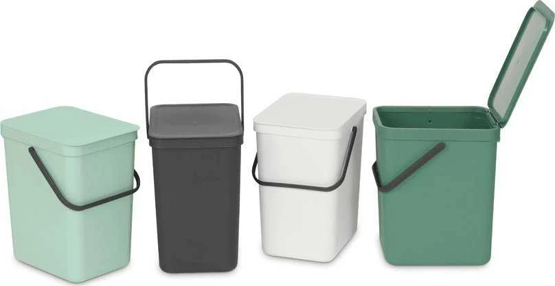 Brabantia Sort & Go Waste Bin Jade Žalias 25 L