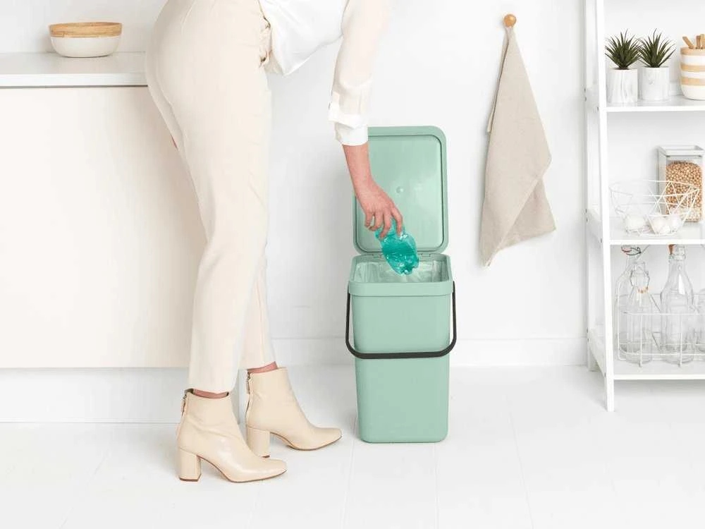 Brabantia Sort & Go Waste Bin Jade Žalias 25 L