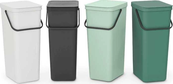 Brabantia Sort & Go Waste Bin Jade Žalias 40 L