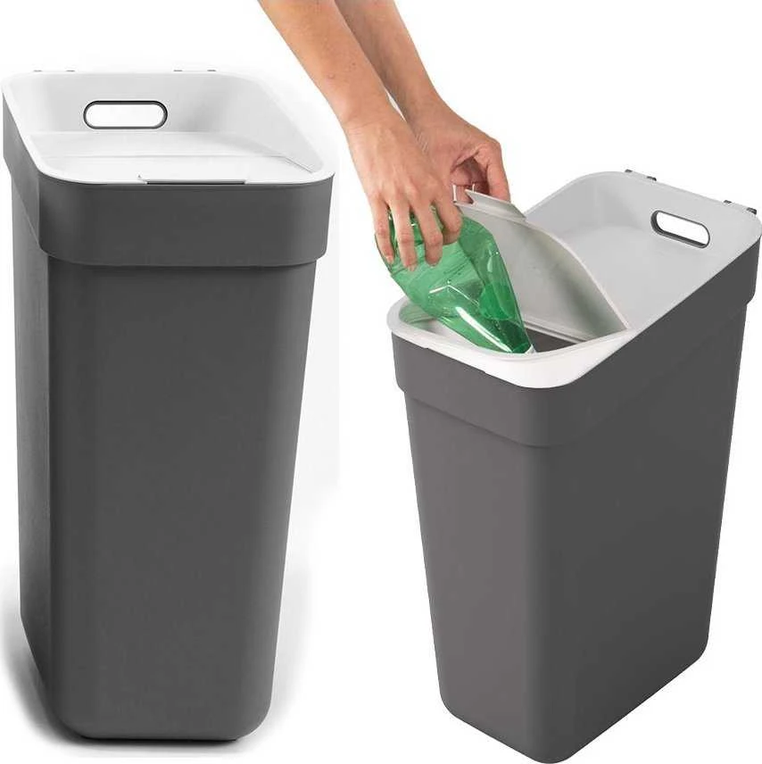 Rūšiavimo šiukšliadėžė CURVER, 30 l, antracito sp.